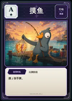 摸鱼，梅花A